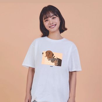 오버핏반팔티 키밍 바셋 하운드 강아지 여름편한코디 반팔티코디