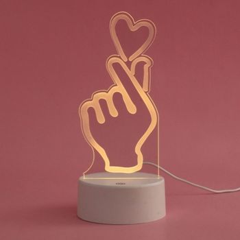 LED 수유등 취침등 손하트 제스처 무드등