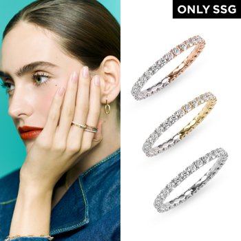 *핫딜*[SSG단독] 14k 18k 모이사나이트 믹스 이터니티 반지(1.8mm)
