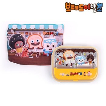 식판도시락 브레드이발소 다들어가 피앤디 푸딩 캐릭터