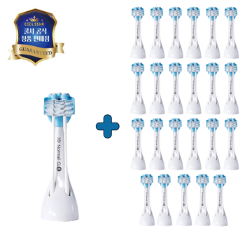 [쿨샤 리필모 7D] 쿨샤 리필모 7D 고급형 성인용 전동칫솔 브러쉬 24개입