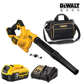 20V 무선송풍기 DCE100N 5Ah + DCB1104 + DWST83489-1 가방