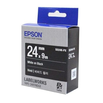 EPSON)라벨프린터리본(SD24K)흑색/백문자 729SXW63