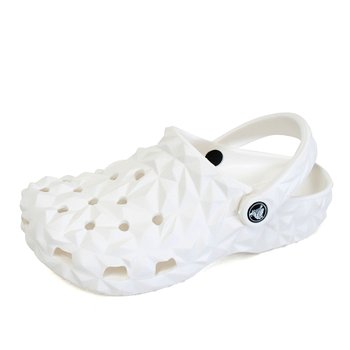 크록스 클래식 지오메트릭 남성 여성 클로그 샌들 화이트 209563-100
