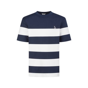 [25SS] [스테디셀러] 네이비 컬러블록 면 반팔티셔츠 WPTS5B922N3