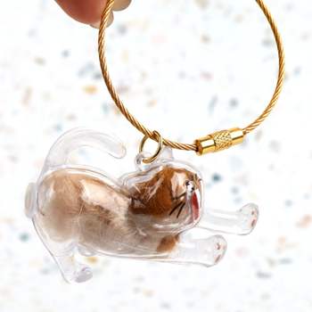 메모리얼 고양이 털 보관 하품하는냥이 반려동물털 털뭉치