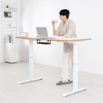 핏쳐 고강도 듀얼 스퀘어 프레임 전동식 모션 데스크 E2