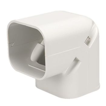 한국배관커버 에어컨 배관 마감재 수직엘보90도 77mm 90도 SC90-77(I)