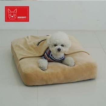 이불달린 쏙들어가는 소형펫용 사각 침대 방석 U124434