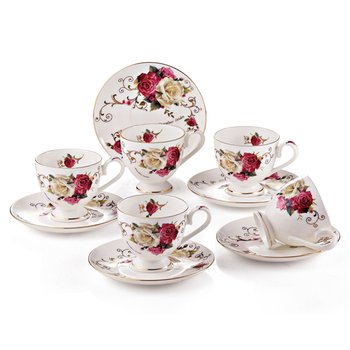 세라테크 [세라테크]로얄로즈 커피잔 5인조세트