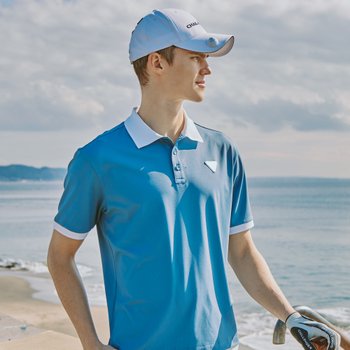 챌린저 CLGR 등판빅로고 썸머쿨링 남성 반팔티셔츠 틸블루_CHD2MST0242TB