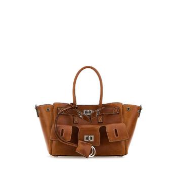 [G1] BALENCIAGA Caramel leather mini Carry All Bel Air  handbag 8357322ABP7 2753 TP8708682