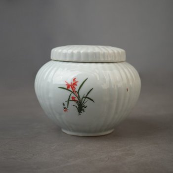 백자대나무사군자 경옥고단지 1.2kg