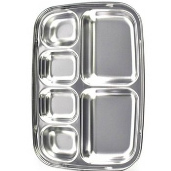 아동식판 유아급식식판 도시락 4찬 식판 스텐식기 유아식사용기 (WFJ7LX5)