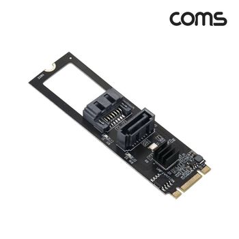 Coms M.2 NVME M Key BM to 듀얼 SATA 컨버터 2Port 2포트 메인보드 하드 IH578