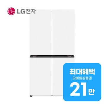 LG 디오스 AI 오브제컬렉션 4도어 냉장고 870L T876MQQ111 렌탈 60개월 월 78000원