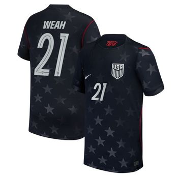 [해외] 나이키 티모시 웨아 USMNT 유스 2026 어웨이 스타디움 레플리카 저지 - 블루 11353996