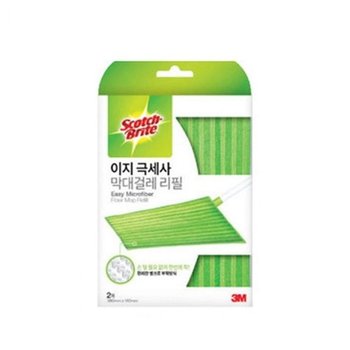 3M 스카치브라이트 4627 이지극세사 막대걸레 리필2매 쓰리엠 이지 극세사 이지막대걸레