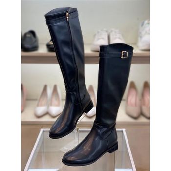 세이브존02 유니크 버클 디테일 사이드 지퍼 3cm 롱부츠 M FW10BB996_P405109423