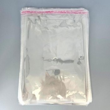 투명 접착 포장비닐 21X30(27+3) OPP봉투 100매 (46pYl)