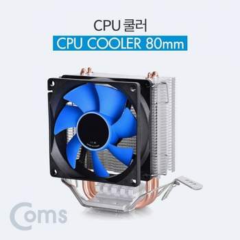 Coms CPU 쿨러 80mm Intel LGA 1155 1156 775호환 AM 쿨러그릴 시스템쿨러 쿨러케이블