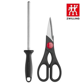 [즈윌링] <b>헹켈</b> <b>칼갈이</b> 주방가위 2종세트 (HK32576-43967) 벌크