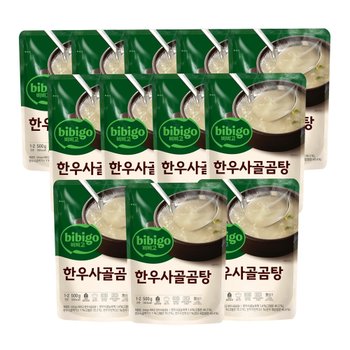 CJ 비비고 한우사골곰탕 500g X 12개