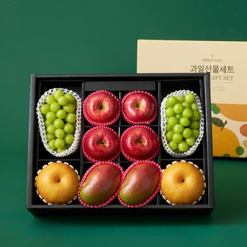 [순차/지정일출고][맛딜] 프리미엄 과일 4종 선물세트 2호(사과4,배2,샤인2,애플망고2) [SSG상품권 증정이벤트]