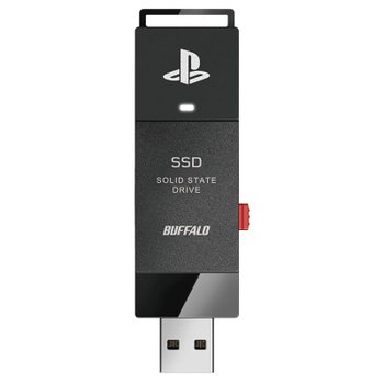 [해외] 버팔로 2.0TB SSD 외장형, PS5/PS4 호환, USB3.2 Gen2 Type-A, 컴팩트 SSD-SAO2.0U3-B/N