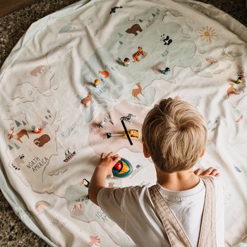 플레이앤고 플레이매트 토이백 오리지날 실내 장난감정리함 놀이방매트 레고정리 수납함 보관함