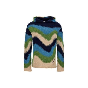 마르니 로고 자수 후드 니트 - 멀티컬러 GCMG0310Q0UFC066WEB39 271733