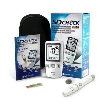 에스디체크 골드 혈당계+시험지100매+침100개+솜100매