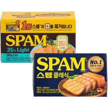 스팸 클래식 200g x3개 + 스팸 25 라이트 200g x6개 혼합 (S45903798)