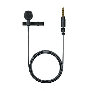 [해외] 슈어 MVL 콘덴서 라발리에 마이크 실황 방송 MOTIV 시리즈 MVL-3.5MM 블랙