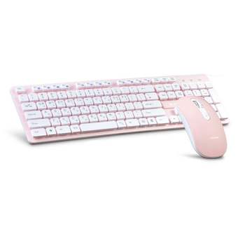 JMds DDZONE 무선키보드마우스세트 무선 키보드 마우스 (핑크) 디지털/가전