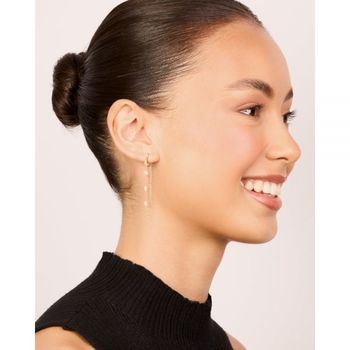 [해외] Lovisa 러비사 방수 골드 도금 스테인리스 스틸 큐빅 지르코니아 체인 허기 드롭 귀걸이 - 75309