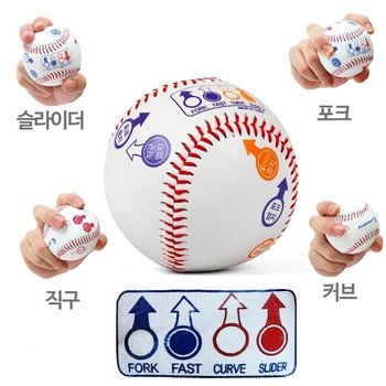 고품질 소프트 연질 야구공 2개 변화구 야구연습 야구경기 (WC41361)