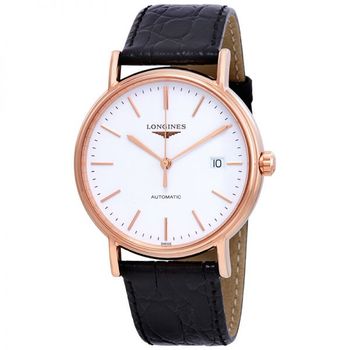 [해외] Longines 롱진스 프레즌스 오토매틱 화이트 다이얼 남성 시계 8057267