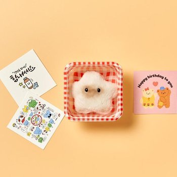 아트박스/알럽하우스 수줍은 샴고양이+카드+체크박스 커플 키링