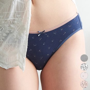 물랑루즈 여성 코이 면스판 미디 여삼각 5매입 mwpdf-265