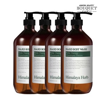 히말라야 허브 나드 티트리로즈마리향 바디워시 1000ml x4개