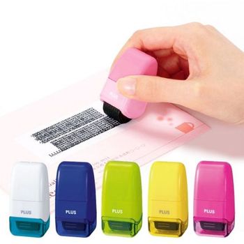 개인정보보호 미니롤러스탬프 케시퐁 IS-520CM (하늘)