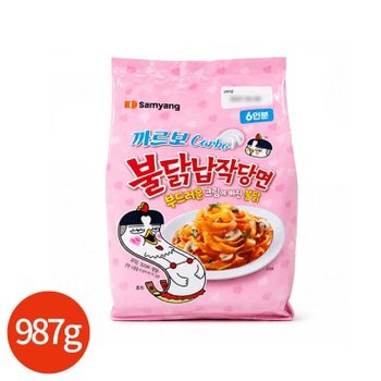 삼양 까르보 불닭 납작당면 987g