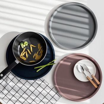 국산 플라이토 실리콘 오브 프라이팬 다용도 받침대 33cm 브릭레드