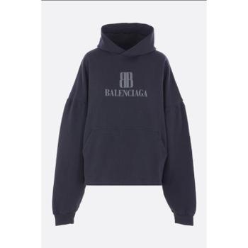 BALENCIAGA Nano BB cropped hoodie in jersey 818433TSVO31083 TP871239325