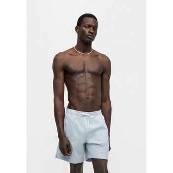 [해외] Abercrombie  Fitch 아버크롬비 앤 피치 릴랙스드 풀 온 수영 마이크로 스트라이프 - 반바지 파
