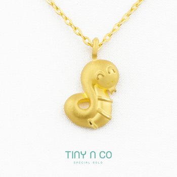 순금 24K 코코 7.5g 뱀띠 스마일뱀 돌목걸이