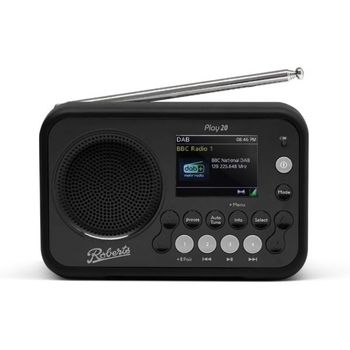 [해외] 영국 로버츠라디오 스피커 Roberts Radio Play 20 Portable DAB - Compact 디지털 Ma or battery