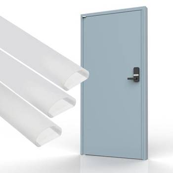 지원그린테크 현관문 문풍지 문틈이 대형 2.4m 3줄 세트 검정 틈새막이 바람막이 방화문 외풍 소음 벌레 차단