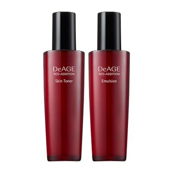 참존 디에이지 레드 에디션 2종 기초세트 스킨 120ml + 에멀전 120ml 단품..[35830468]